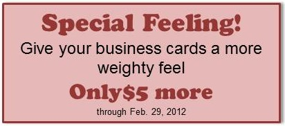Special Feeling for your Business Cards